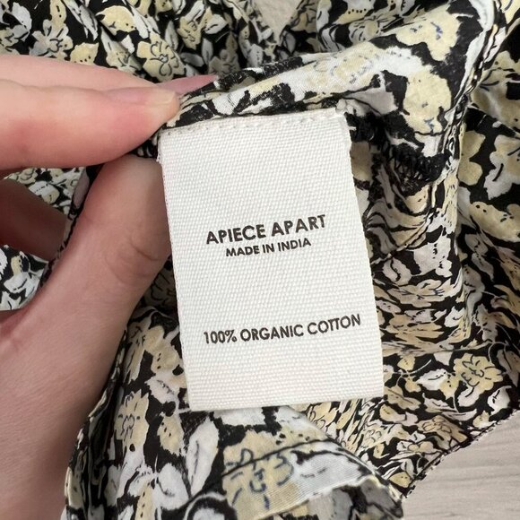 APIECE APART Cobano Mini Dress, Fauna Black, Medium - Picture 7 of 9